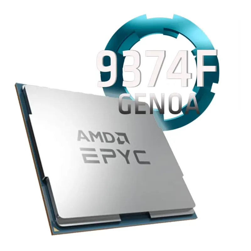 Amd EPYC 9374F 3.85Ghz Socket SP5. TRAY.