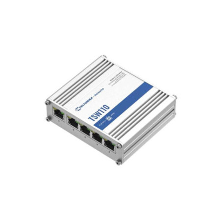 Teltonika TSW110. Switch DIN-Rail PoE 5 Puertos.