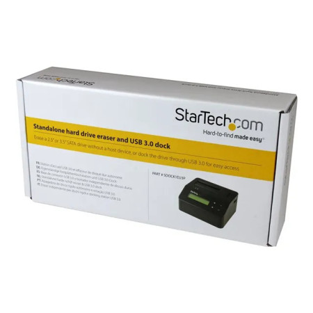 Borrador de discos duros StarTech.com Base Dock USB 3.0 para discos de 2,5" y 3,5" SATA