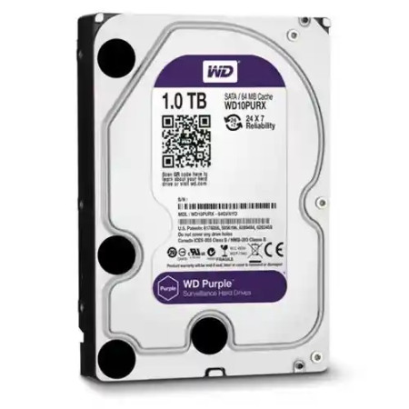 Disco duro Purple de Western Digital de 1 TB modelo WD10PURZ