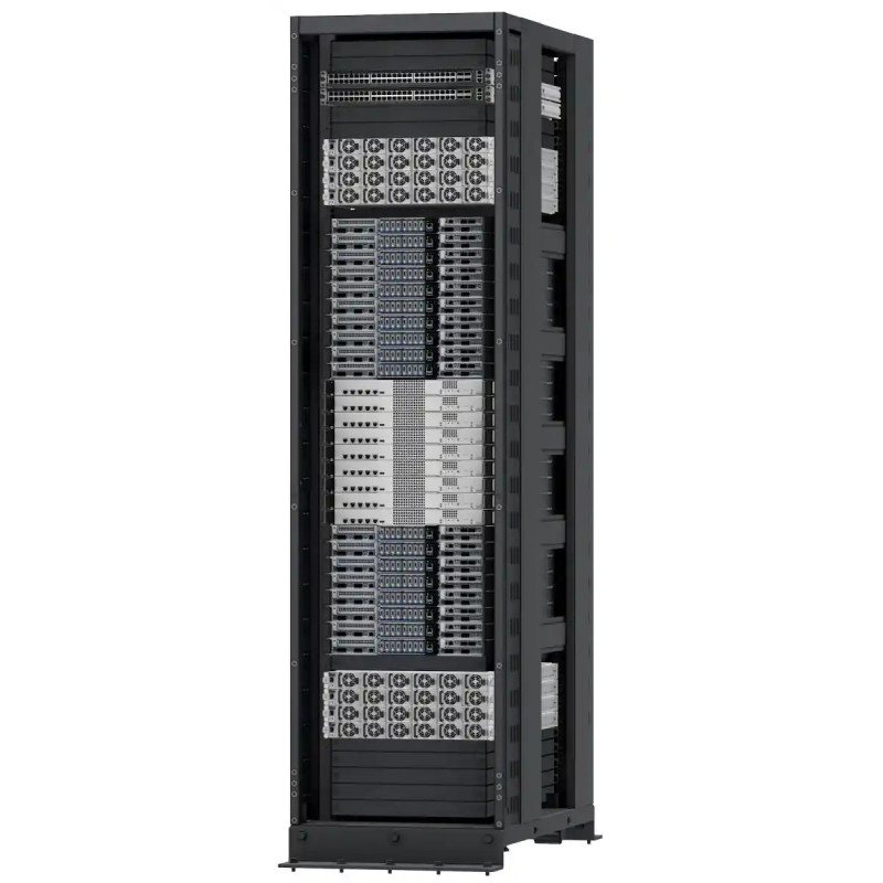 Lenovo NVIDIA GB300 NVL72. 72 GPUs Blackwell y 36 CPUs Grace.