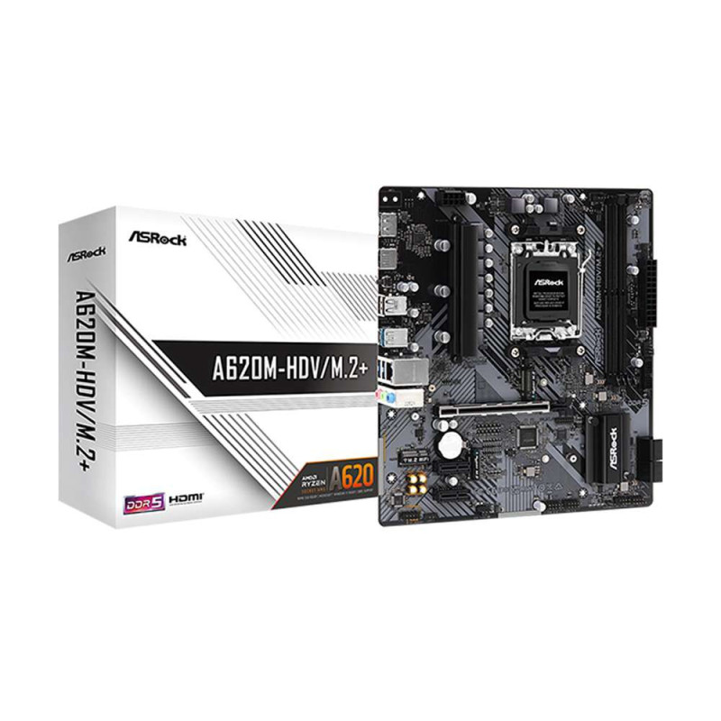 Asrock A620M-HDV/M.2+. Socket AM5. Micro-ATX. - DDR5