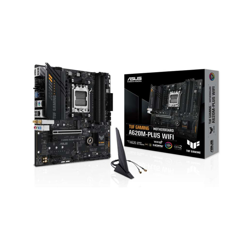 Asus TUF Gaming A620M-Plus WiFi. Socket AM5. Micro-ATX. - DDR5