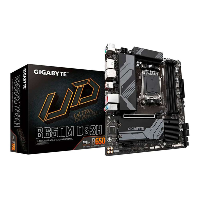 Gigabyte B650M DS3H. Socket AM5. Micro-ATX. - DDR5