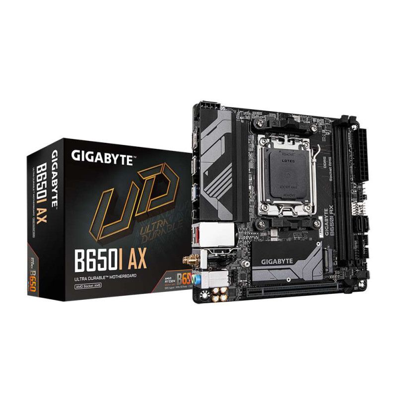 Gigabyte B650I AX. Socket AM5. Mini-ITX - DDR5