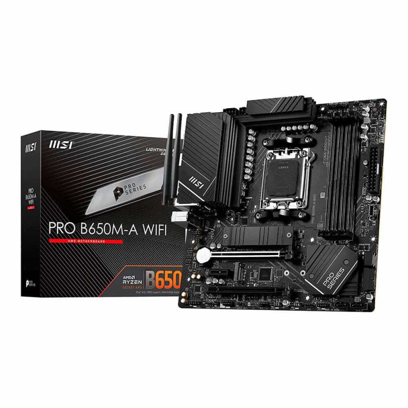 Msi Pro B650M-A WiFi. Socket AM5. Micro-ATX. - DDR5