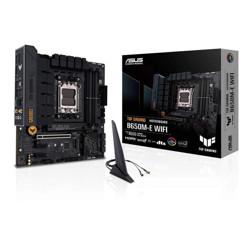 Asus TUF Gaming B650M-E WiFi. Socket AM5. Micro-ATX - DDR5