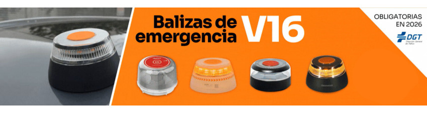Balizas de emergencia LED. Reglamentarias.